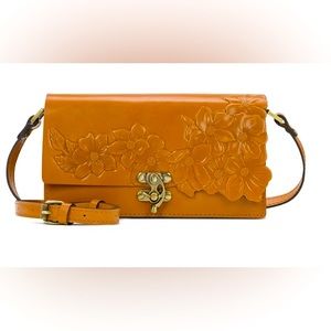 Patricia Nash Kent Full-Grain Leather Crossbody NWT